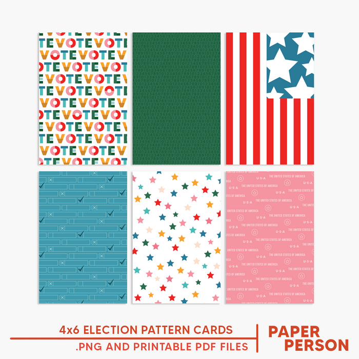 Election Countdown Printable Patterns