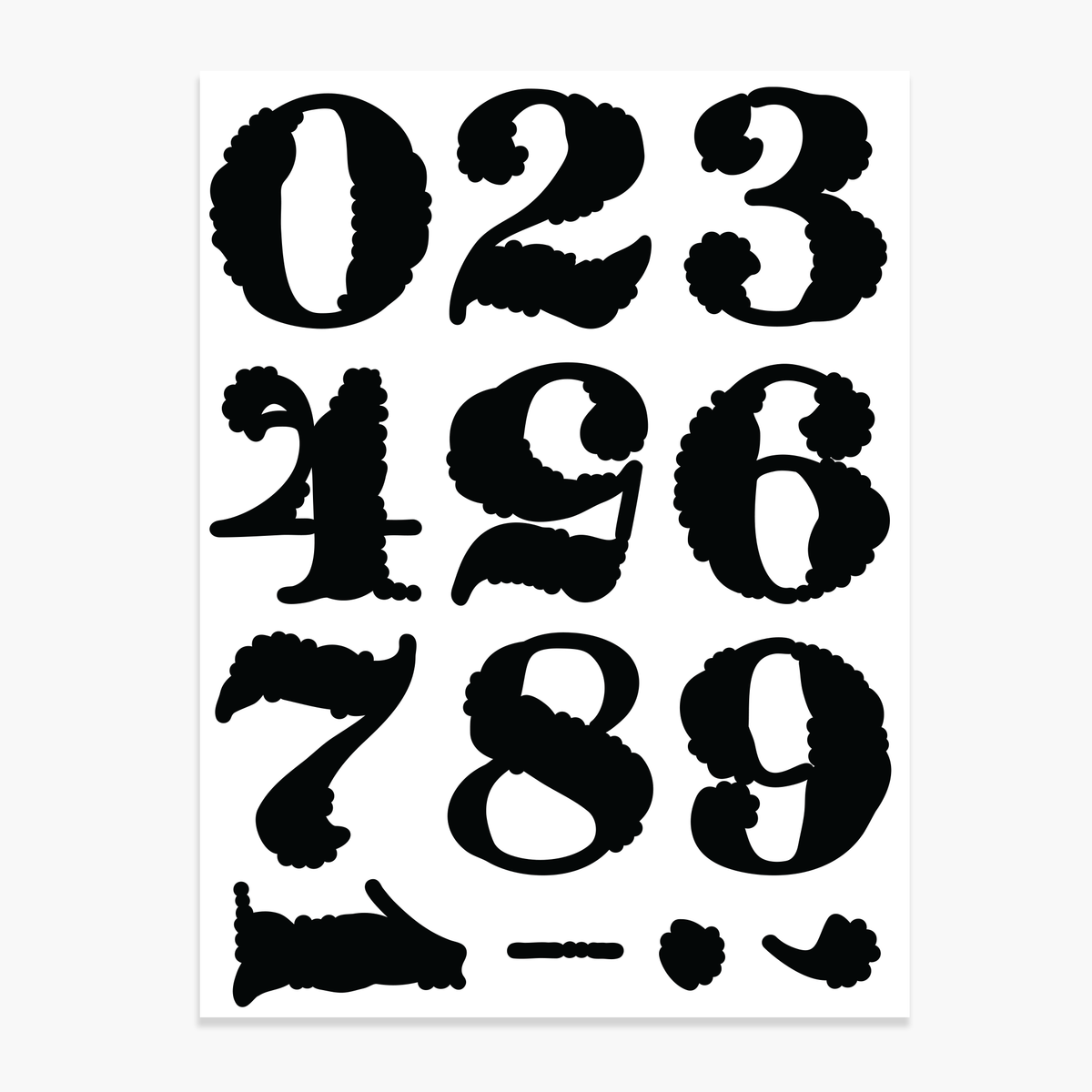 Rosemary Numbers (Solid) – Paper Person