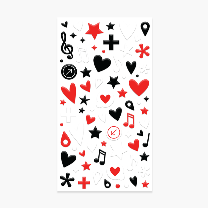 Holiday: Season's Greetings Shapes Puffy Stickers