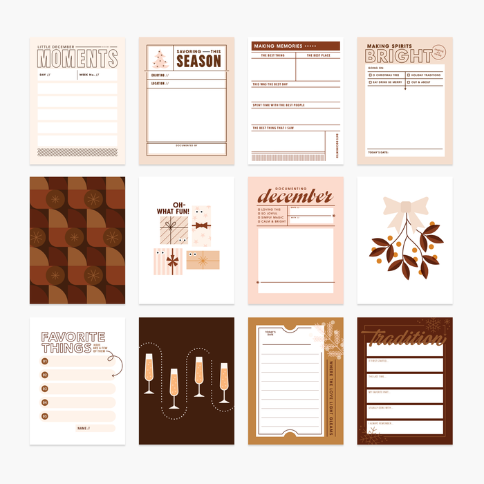 Operation: December Journal Cards