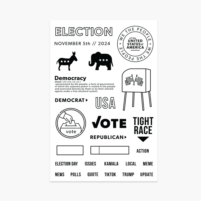 Election Countdown Stamp Set