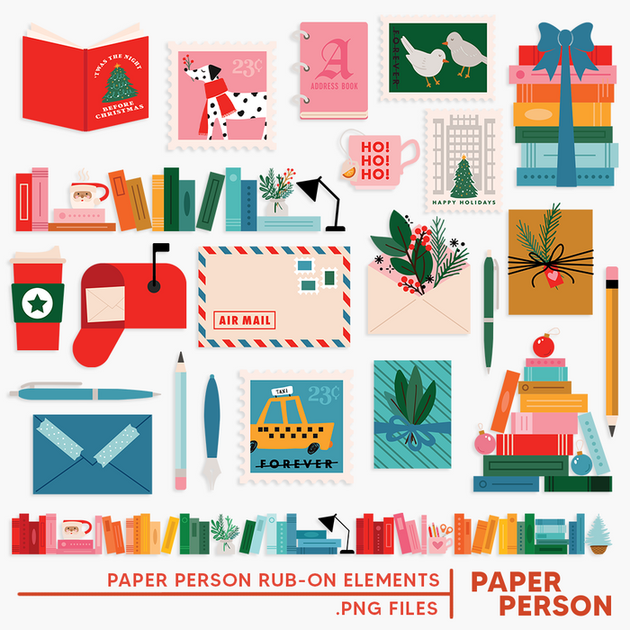 Holiday: Paper Person Digital Files