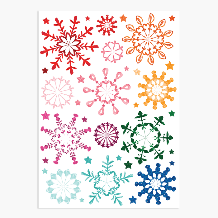 Holiday: Winter Wishes Snowflake Rub-ons