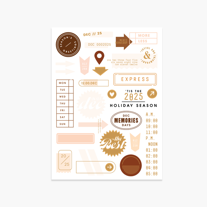 Neutral Operation: December Rub-ons